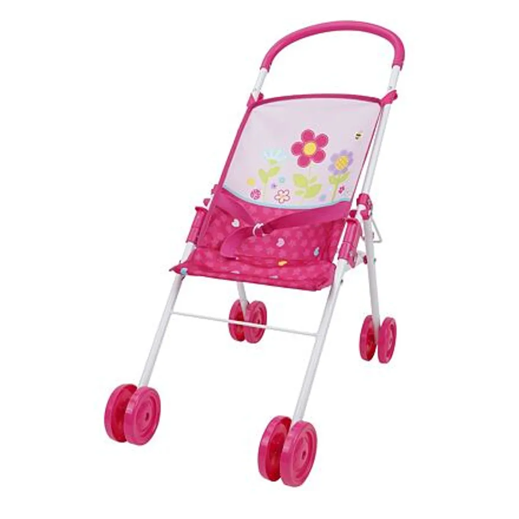 Pack accessoires poupon : poussette, lit et berceau pour mini maman - 2