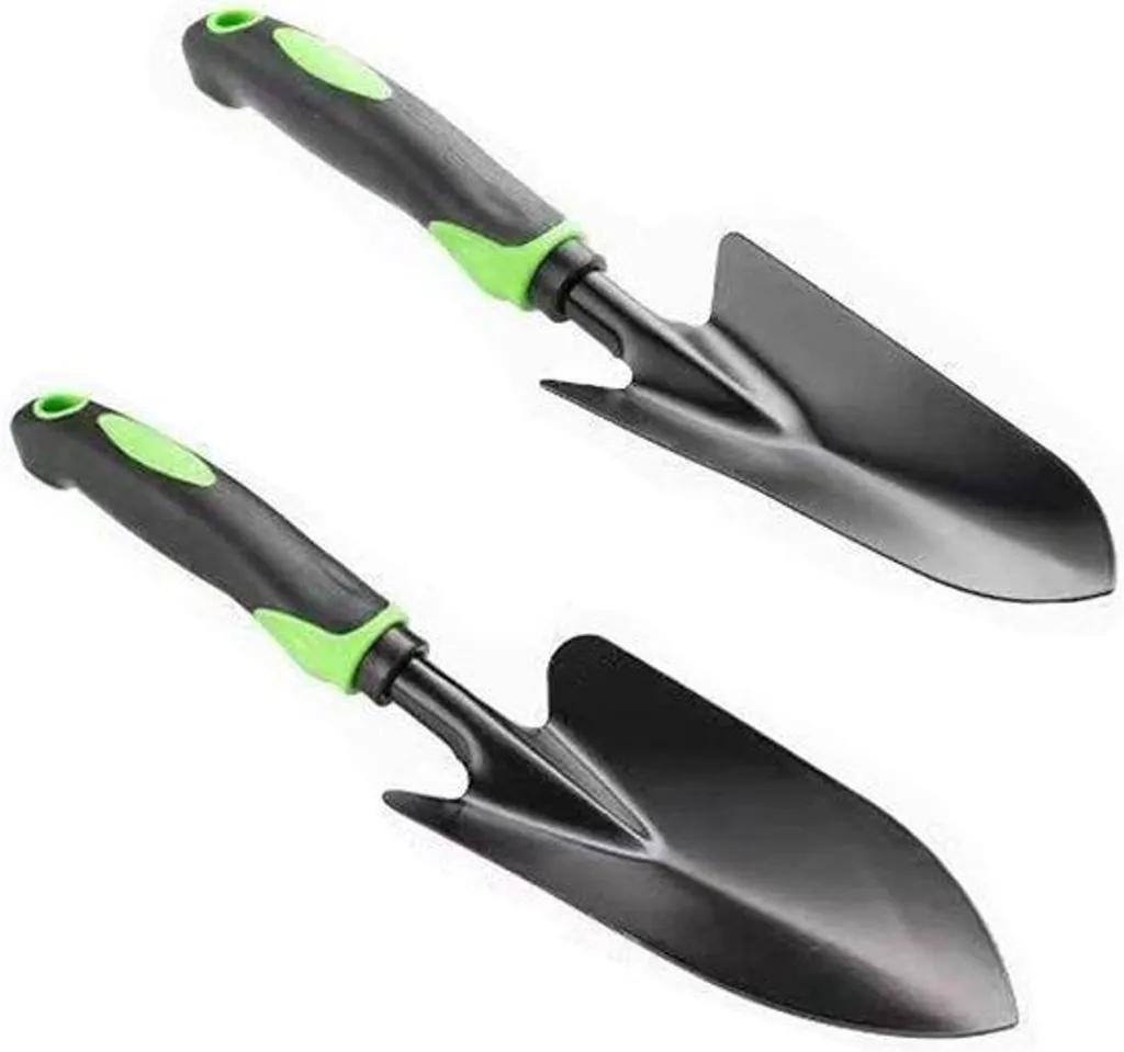 Coffre de jardin en métal noir - Duo de boîtes de stockage extérieur 2 pcs