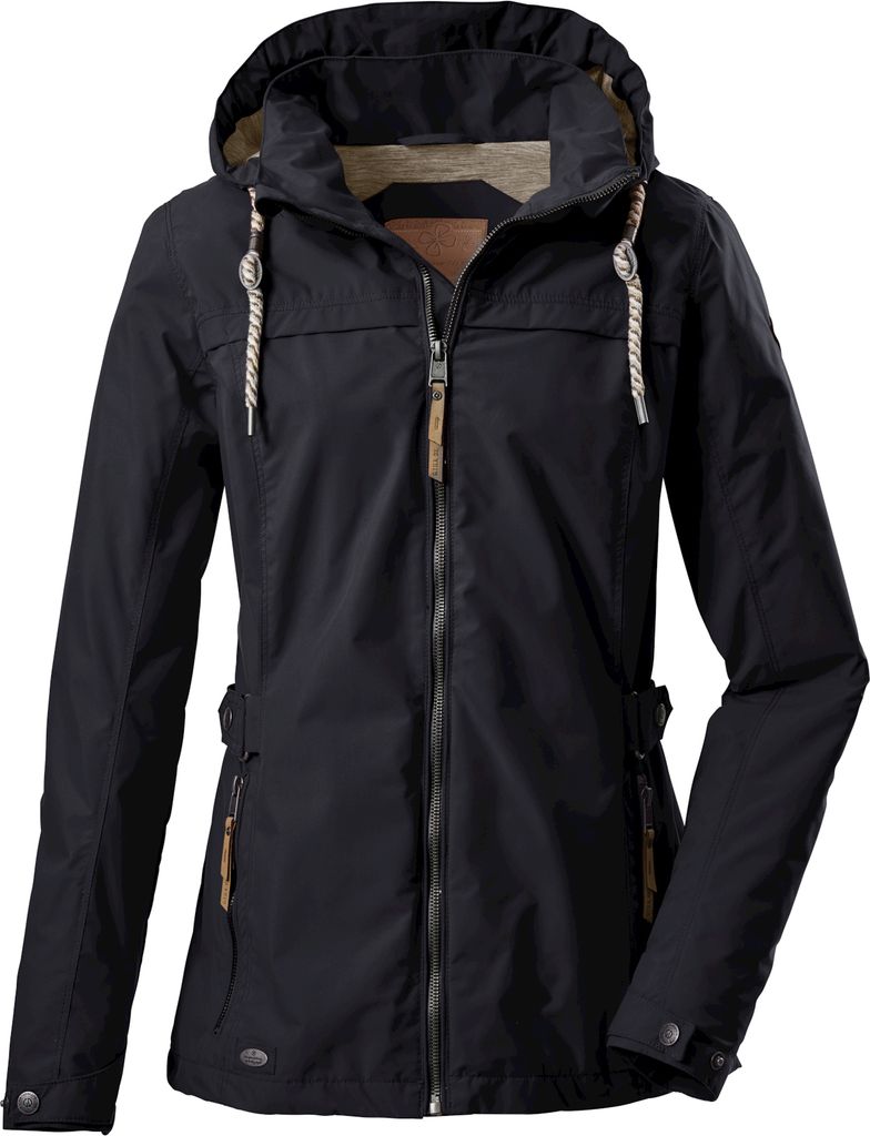Parka Funcional De Mujer G.I.G.A. DX - Impermeable (3000 Mm), Cortavientos, Con Capucha Y Forro De Peluche