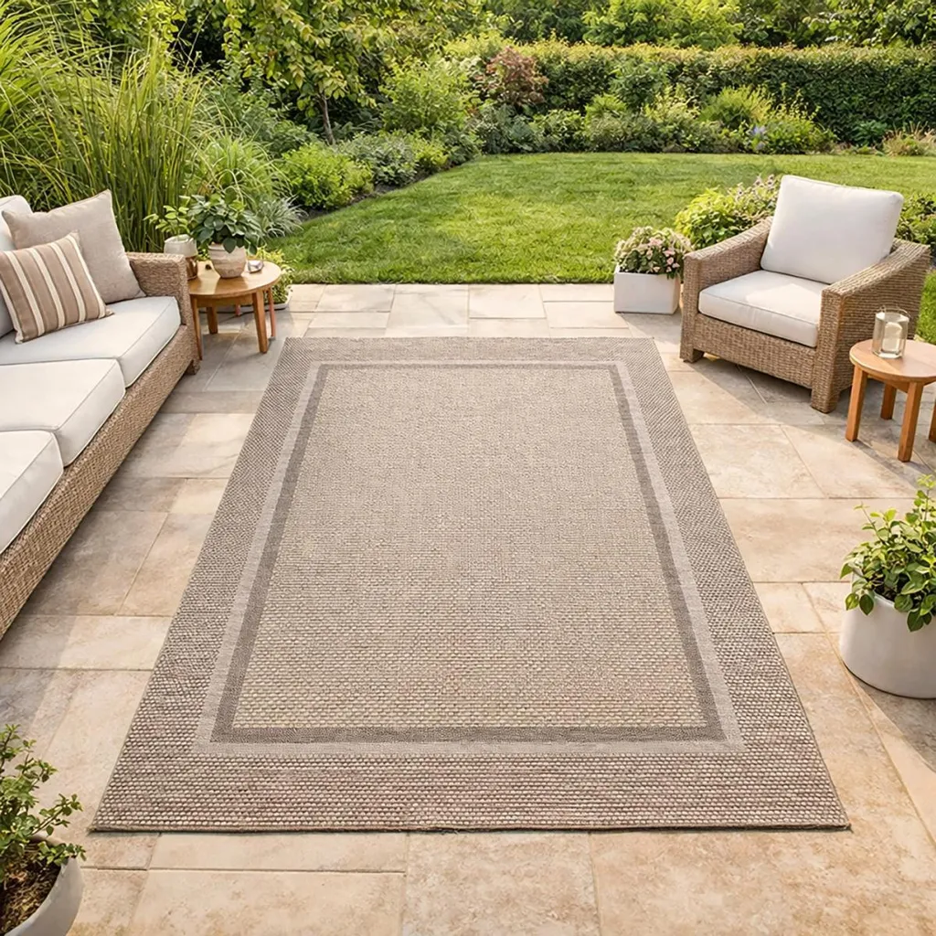 Tapis extérieur robuste LUITWIN 180x250cm facile à nettoyer au jet - 2