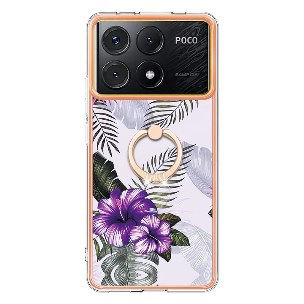 Cover Viola Chic per Xiaomi Poco X6 Pro | Ring Holder & Style - 2