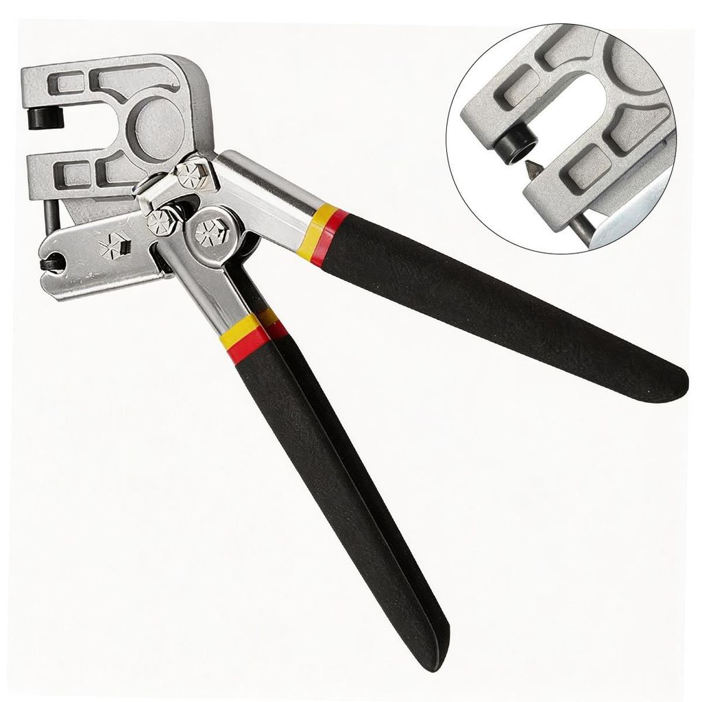 Trockenbau Crimpzange 10 Zoll, Stud Crimper aus Hochkohlenstoffstahl, Metallprofil Zange für Trockenbau ohne Schrauben