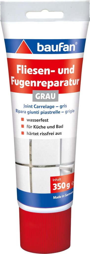 Baufan Fliesen- und Fugenreparatur grau 350g - Wasserfeste Produktbild 