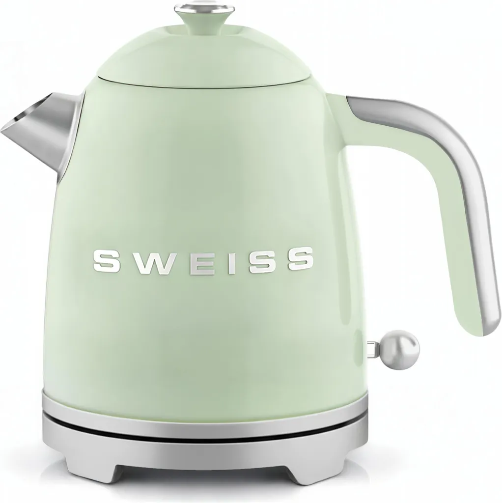 Bouilloire électrique SWEISS KTS7 Vintage - Vert émeraude 1.7L rétro