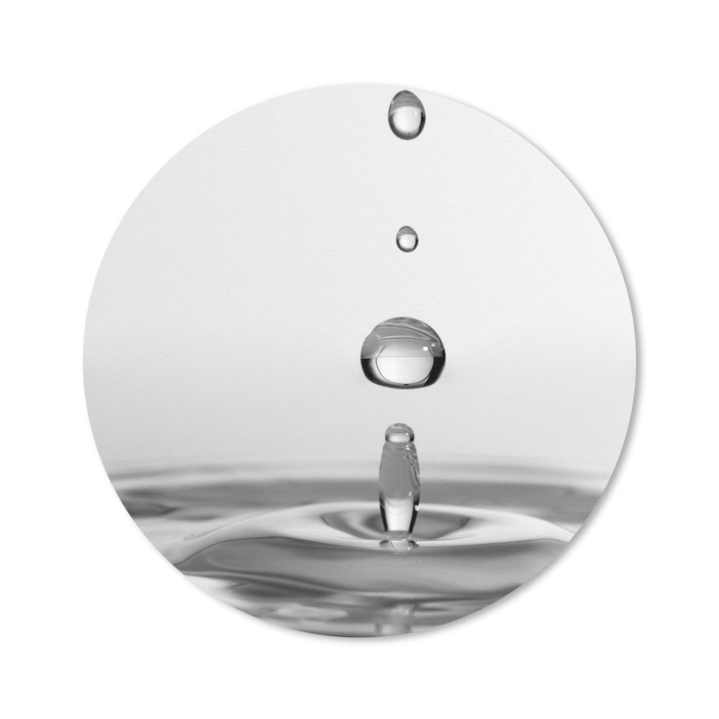 MuchoWow Mauspad Mousepad Fünf fallende Tropfen 50x50 cm - Mousepads - Maus Mat - Pad - Mausunterlage - Vinyl