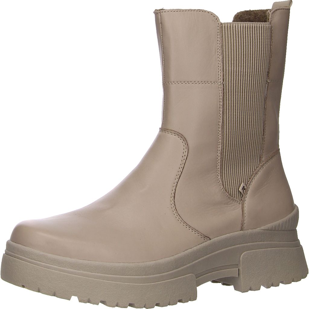 Rieker Stiefel bequem warm gefüttert in beige, Gr. 42