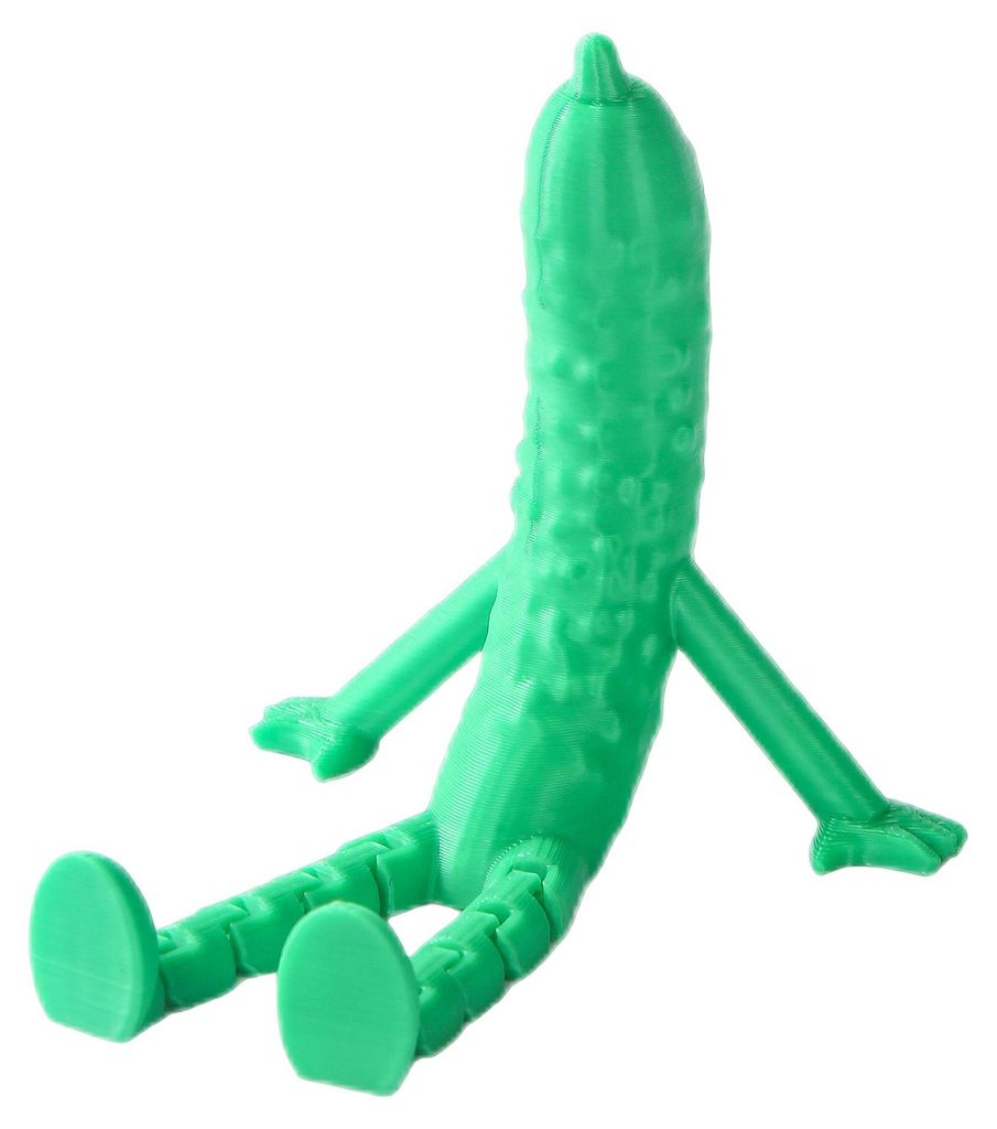 3D-gedruckte Fruchtfigur mit beweglichen Beinen und Gelenken: Banane, Birne, Gurke, Aubergine, Kürbis. Mini-Gemüse-Fidget-Spielzeug zum Stressabb...