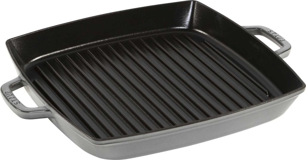 Staub Grillpfanne induktion quadratisch 33cm Graphit-grau Produktbild 