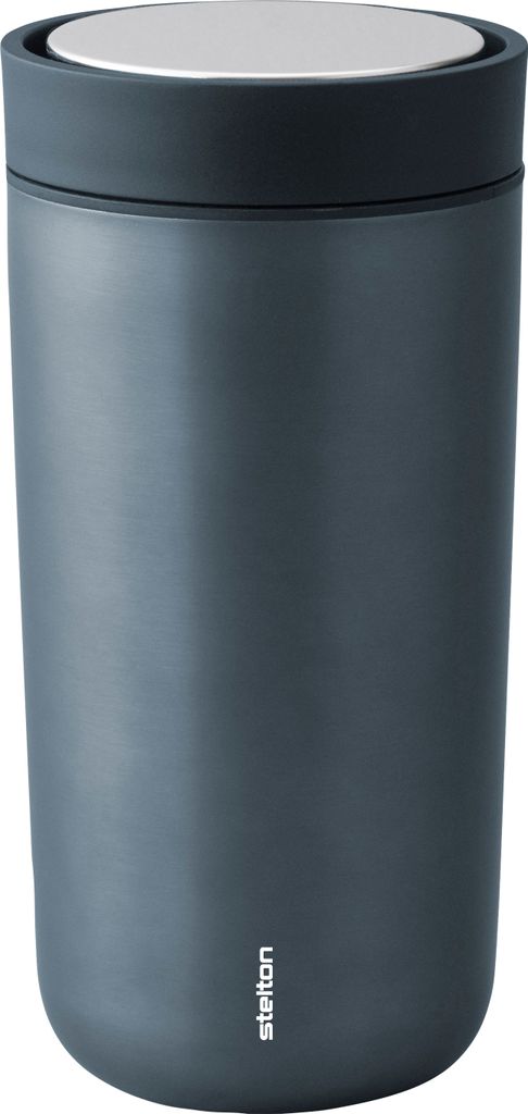 Stelton To Go Click Becher, Thermobecher, Coffee Travel Mug, Edelstahl, Dark Blue Metallic, 340 ml, 685-18