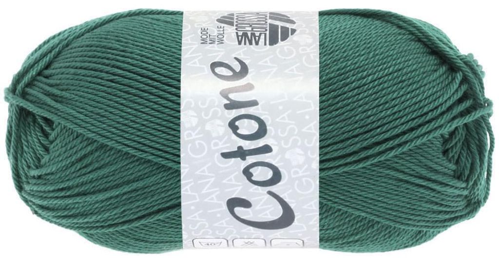 Lana Grossa - Cotone 0079 blaugrün Produktbild 