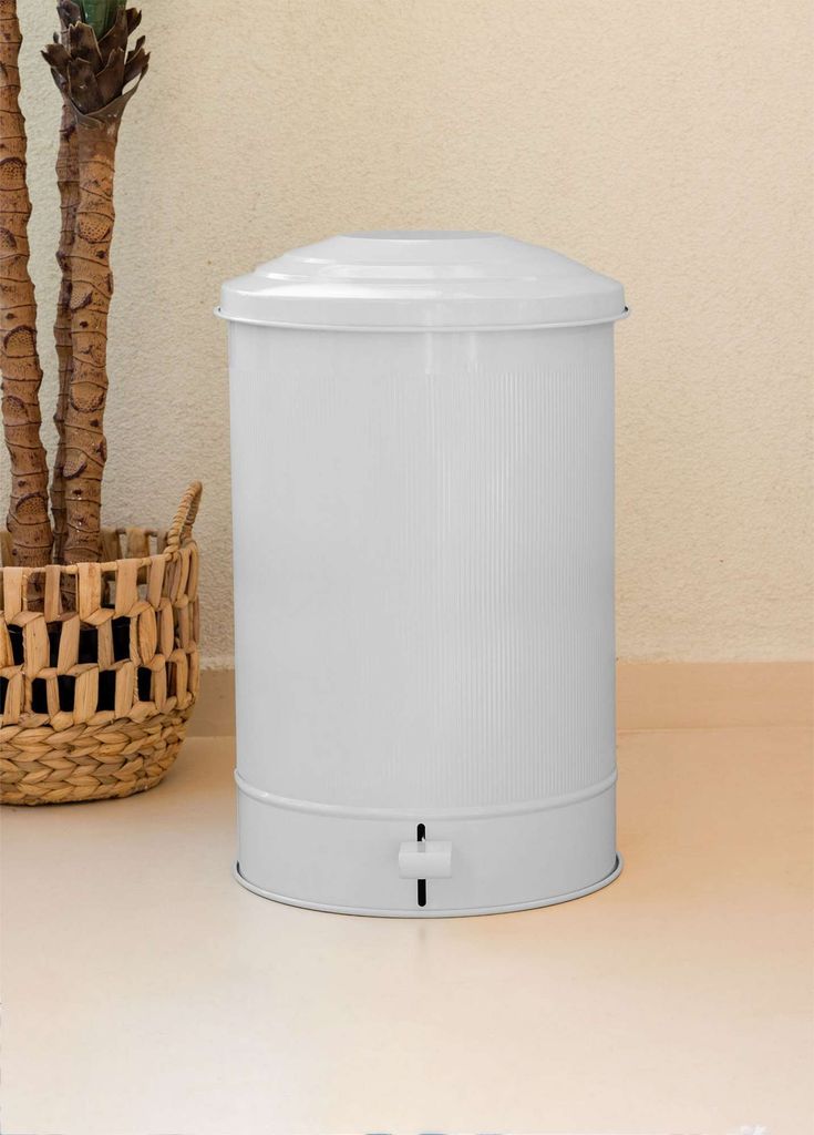 Mijolnir, STP0014, Bin, Weiß, 100 % verzinkt, 35 x 32 x 52 cm