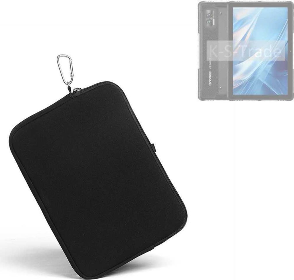 K-S-Trade Neopren Hülle kompatibel mit Doogee R08 Schutz Hülle Neoprenhülle Tablet-Hülle Tabletcase Tablet Schutz Gürtel Tasche Case Holster