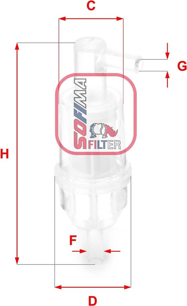 Kraftstofffilter SOFIMA S 1013 B passend für MERCEDES-BENZ Stufenheck (W124) Filtereinsatz