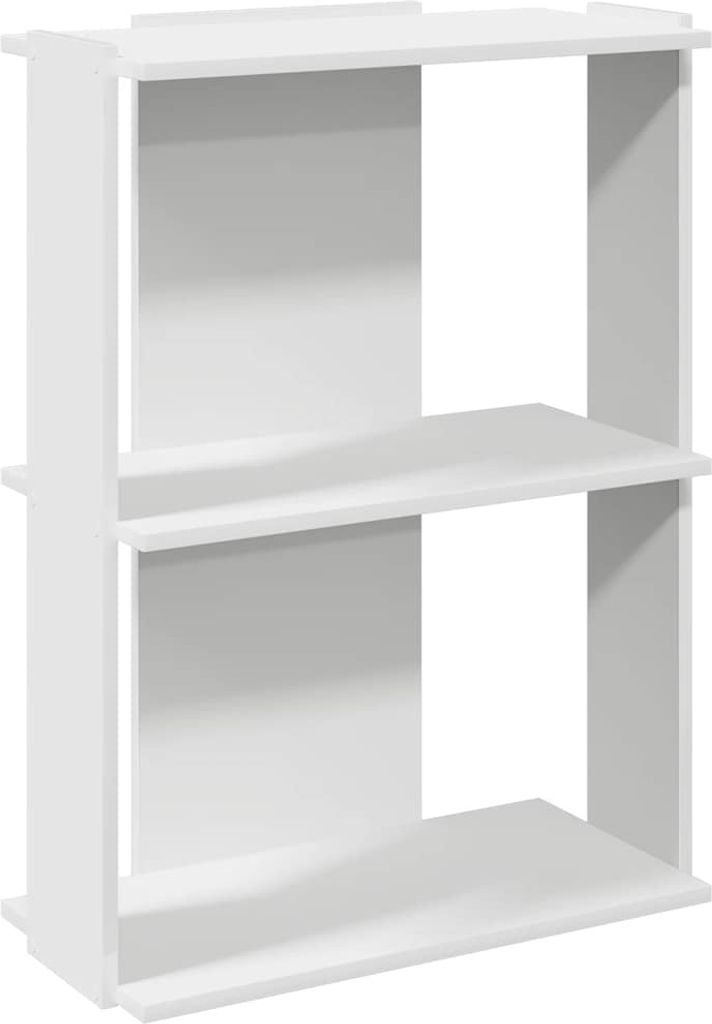 vidaXL Bibliothèque 3 étagères blanc 60x30x80 cm bois Image du produit 