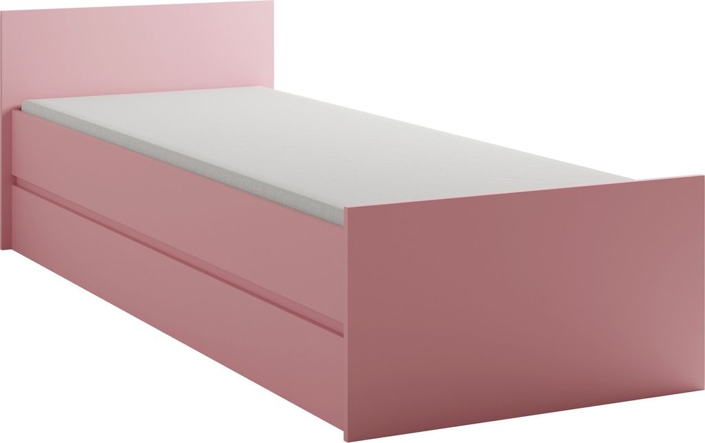 Furniture24 Bett Cosmo Co15 Bettgestelle 90X200 Cm Mit Latterost Einzelbett Jugendzimmer Helle Rosa