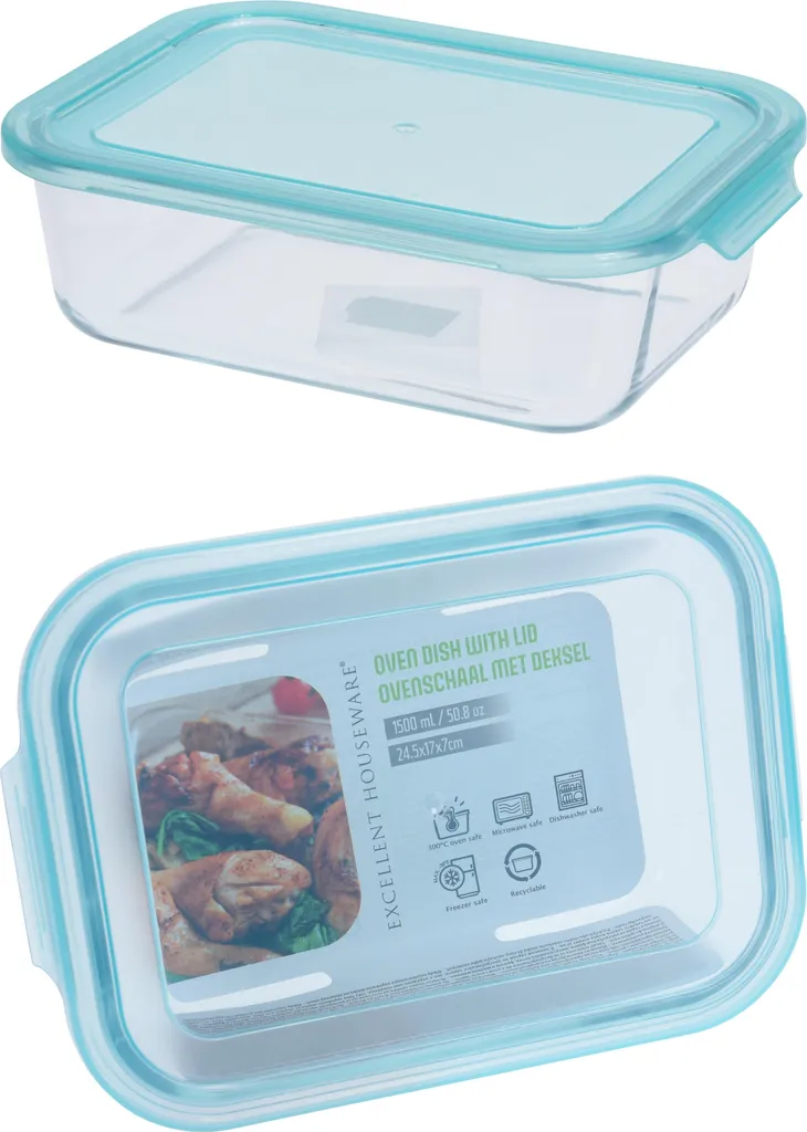 Contenitore Vetro EH per Meal Prep: Porzioni Perfette e Forno Safe - 5