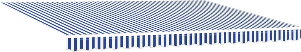 Best Möbel Elektrische ausziehbare Markise 1 PC Moderne HOMMIE - Balkonmarkise - UV-Schutz - Blau und Weiß 4 x 3 m - Markisen designMöbel21099