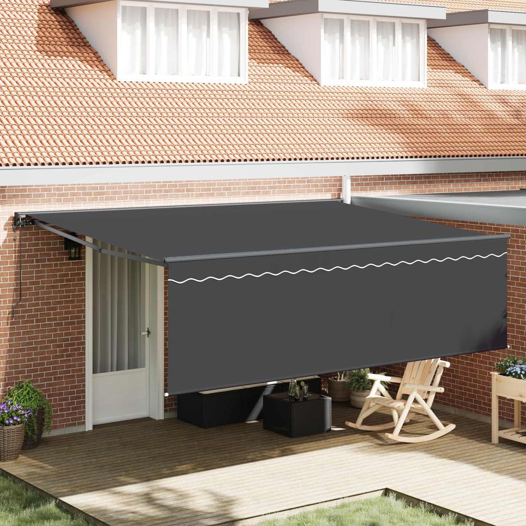 Maison Exclusive - Einziehbare Markise Anthrazit 450 x 350 cm