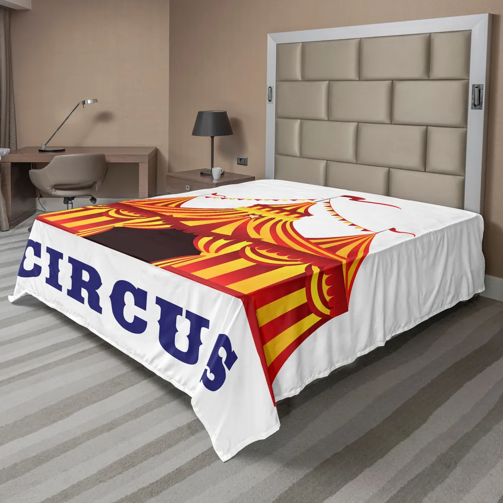 Drap décoratif cirque à l'ancienne 244x205 cm, imprimé art théâtral