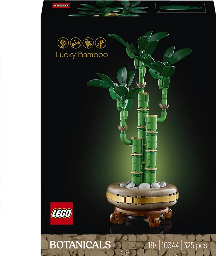 LEGO 10344 Botanicals Bambou de la Chance, Kit de Construction Déco Zen - 56