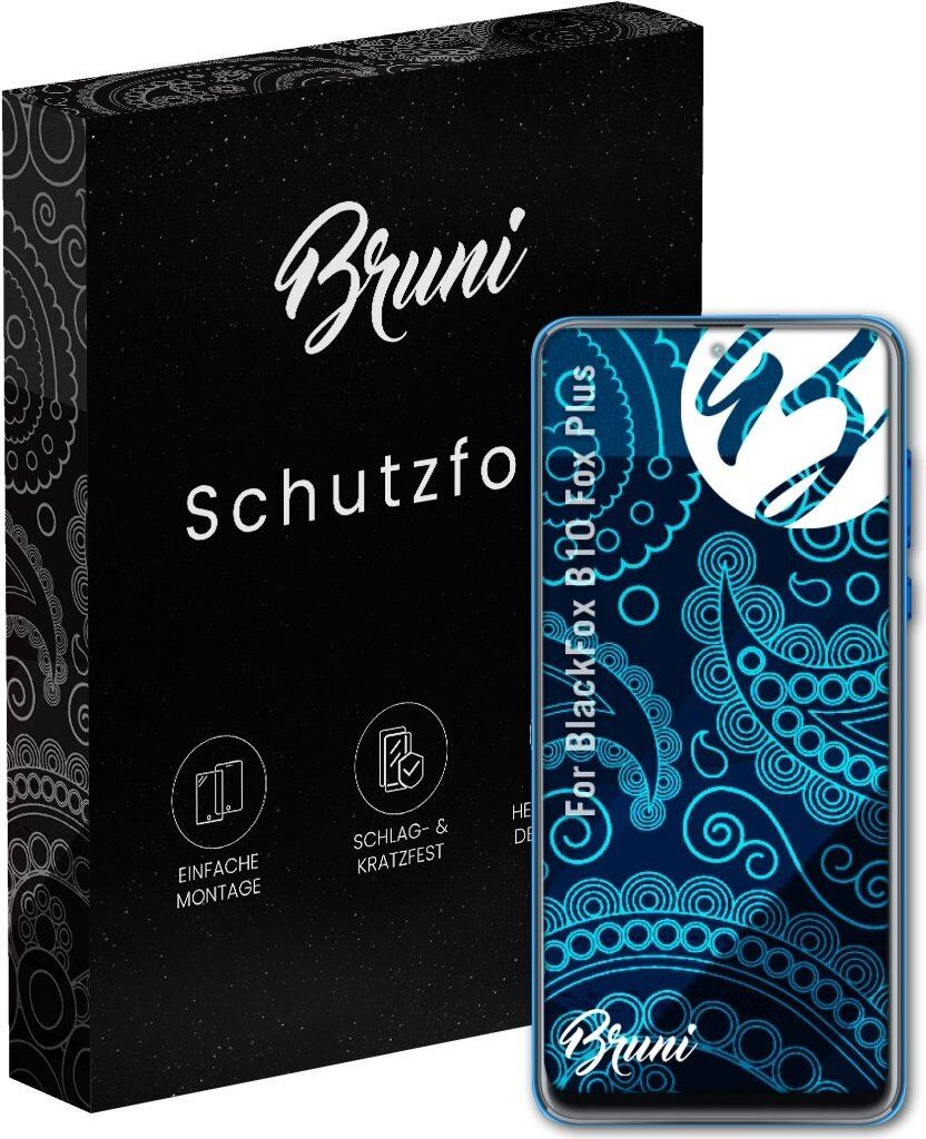 Bruni Basics-Clear 2x Schutzfolie kompatibel mit BlackFox B10 Fox Plus Folie
