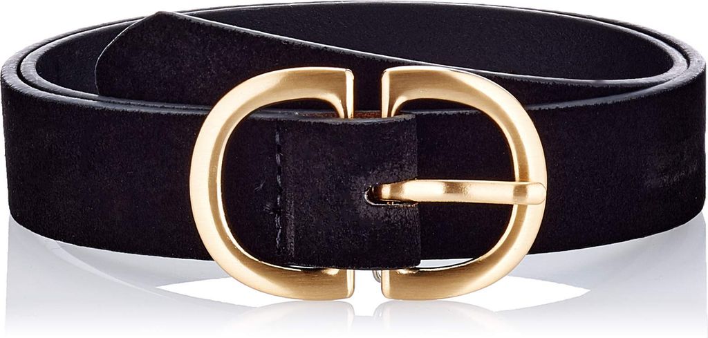 Schwarzer Wildledergürtel Pieces Juva - 85