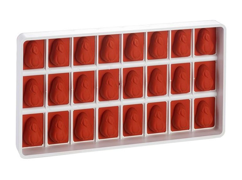 Geleeform Silikon für Weingummi Fruchtbonbons Karamell Pralinen 24 x Birne Antihaftbeschichtung Lebensmittelecht Profi-Qualität