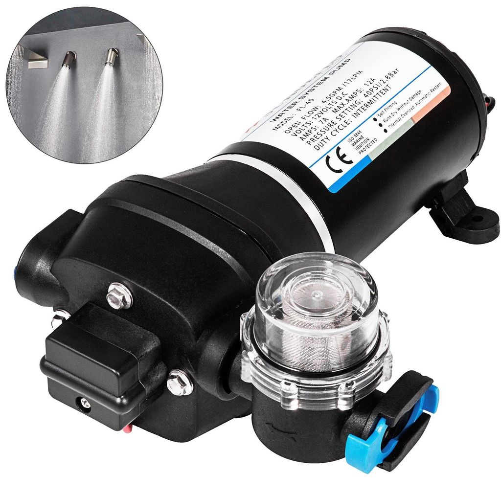 Pompe à membrane à pression d'eau VEVOR - 12V FL-40 Pompe à Image du produit 