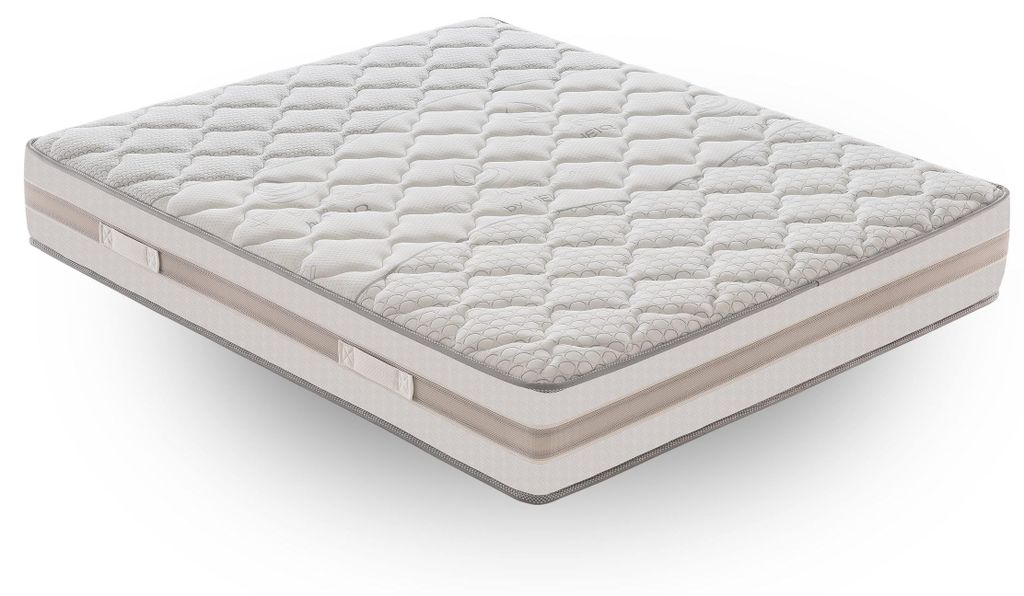 Matratze 100x190 cm, Höhe 25 cm, Taschenfederkernmatratze, H2, Ergonomisch - Abnehmbarer Bezug 9-Zonen