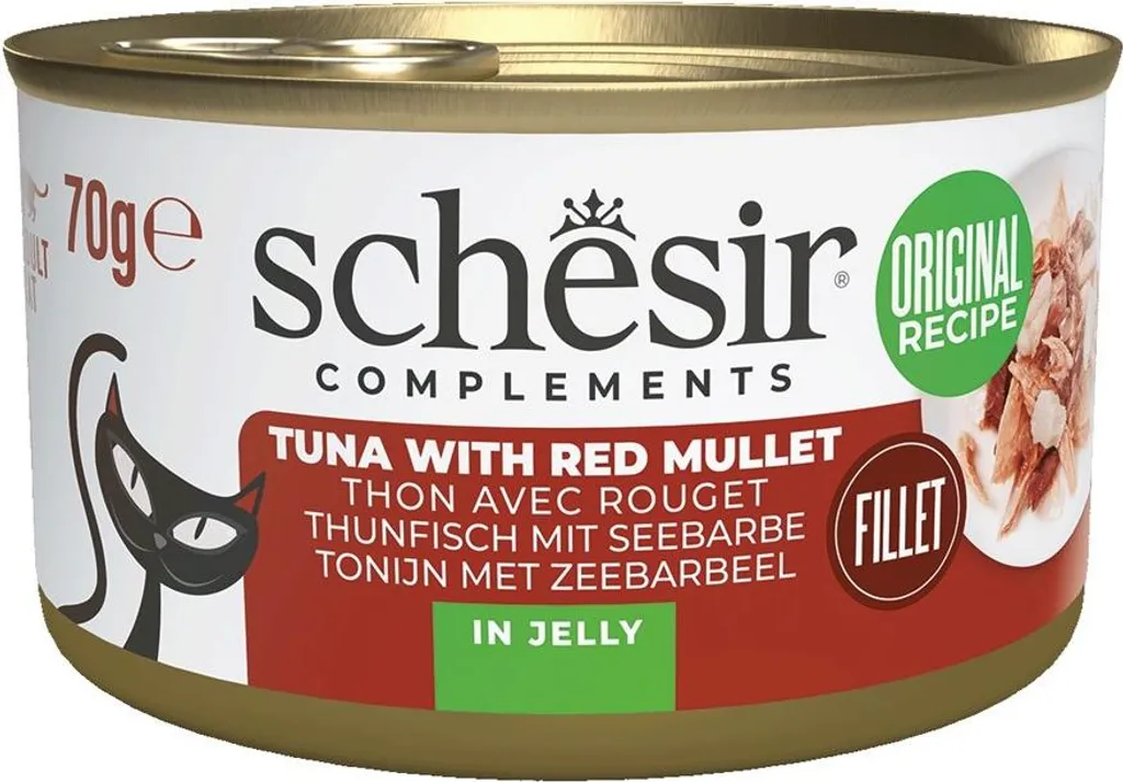 Aliment Humide Schesir Chat Adulte Thon Rouge - Idéal Digestion Sensible