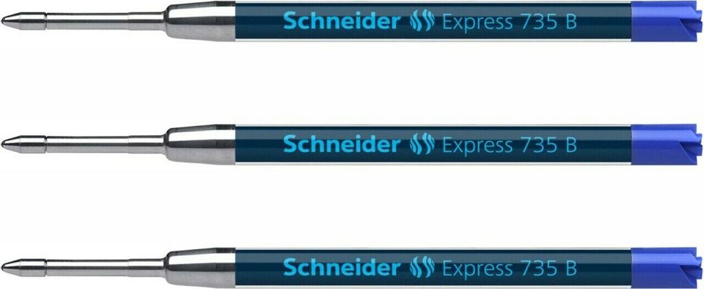 Schneider Kugelschreiber Mine Express B 3er-Set blau