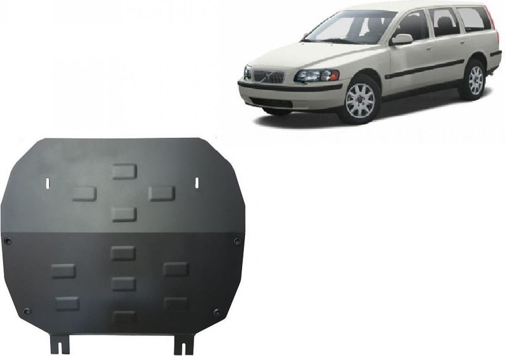 Stahl Unterfahrschutz für Motor Volvo V70