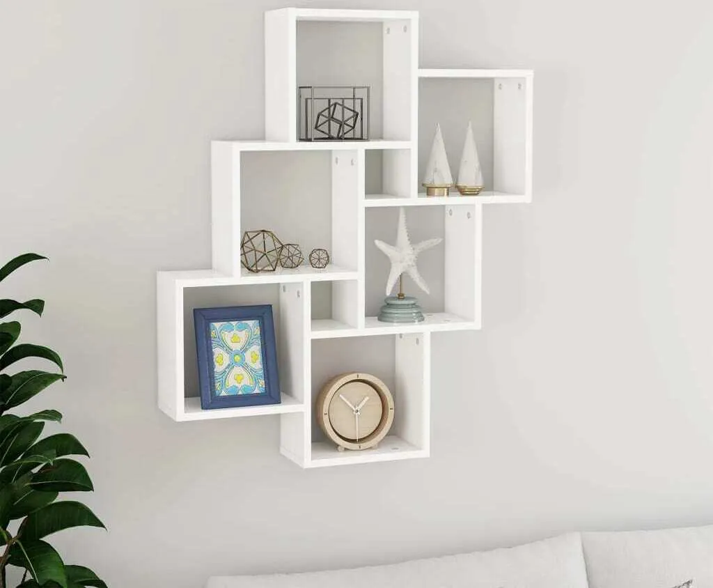 Maison Exclusive Scaffale a Cubi Bianco 78x15x93 cm | Organizzatore Casa