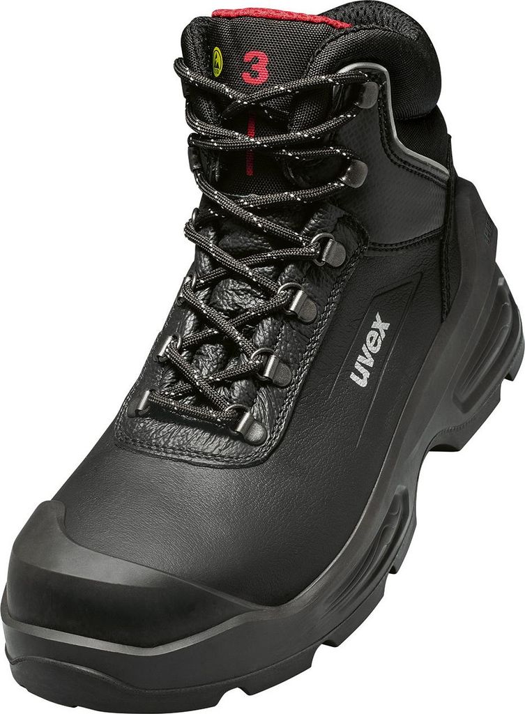Uvex 3 Sicherheitsstiefel quatro S3 nach EN ISO 20345:2022 S3 ESD FO CI SC SR Größe 42