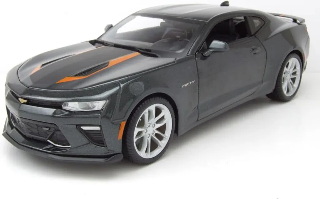 Maisto 2017 Chevrolet Camaro 50th Anniversary gris métallisé 1:18