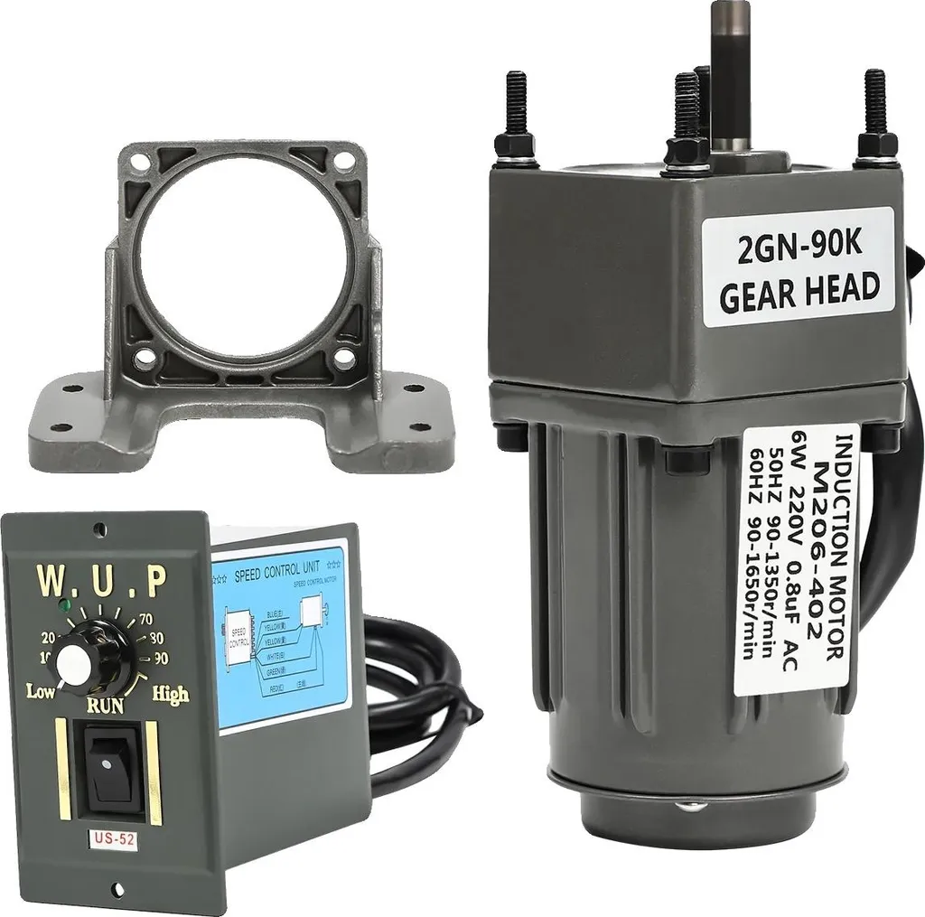 Motore CA, potenza 6W, tensione 220V, velocità 1650 giri/min, controllo della velocità regolabile, applicazione versatile