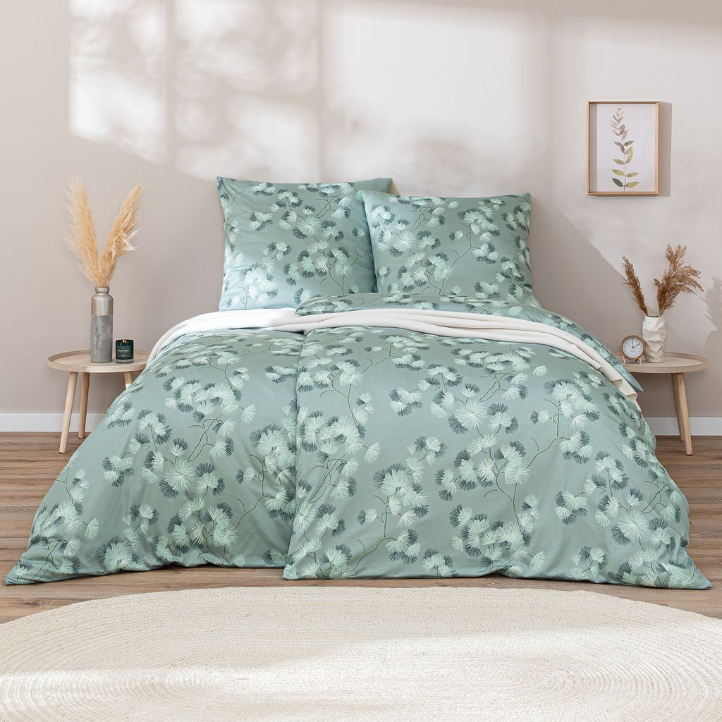 Estella Interlock Jersey Bettwäsche Rumi 6963-532 Blume Produktbild 6