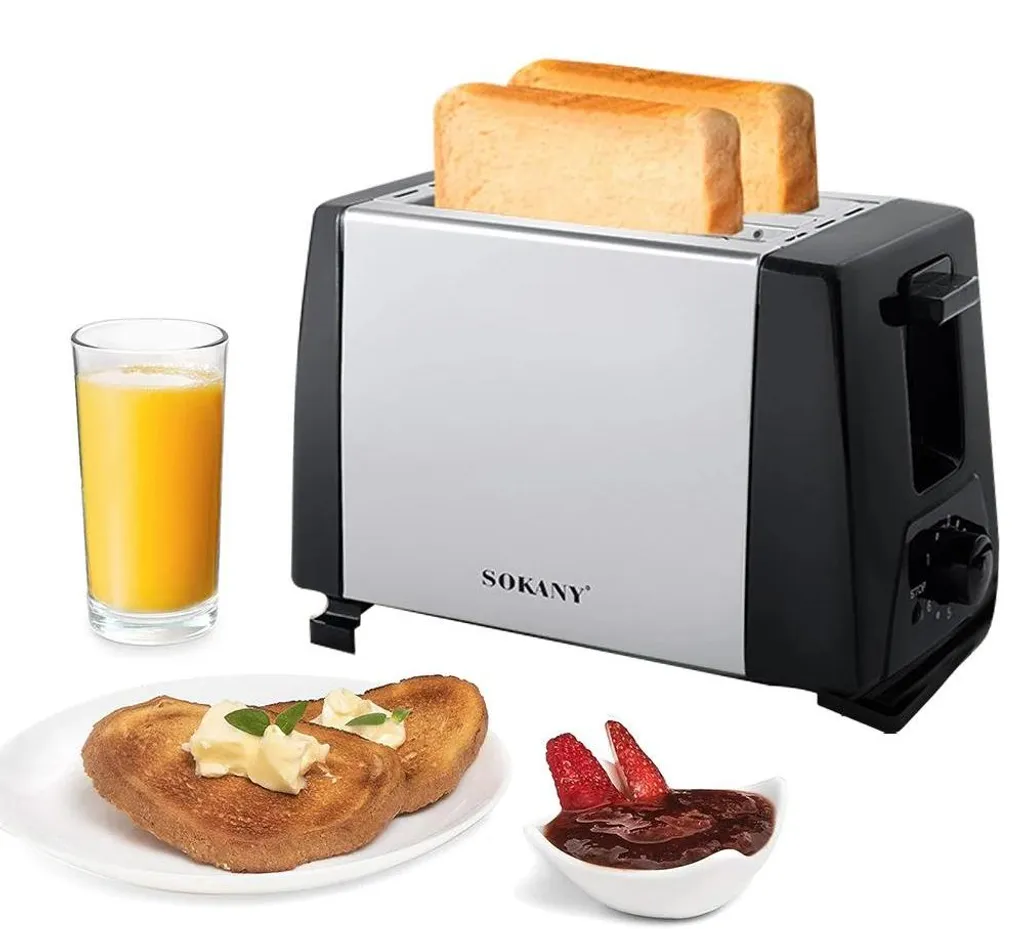 Grille-pain 2 tranches 750W blanc avec éjection automatique et minuteur