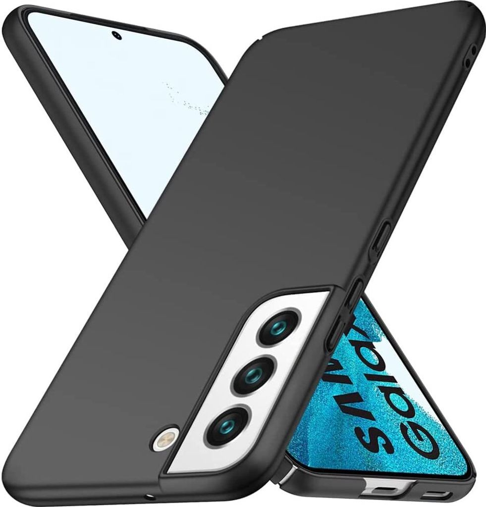 Galaxy S22 5G Hülle, Ultra Dünn Hart PC Matt Handyhülle Schutzhülle für Samsung Galaxy S22 5G Schwarz
