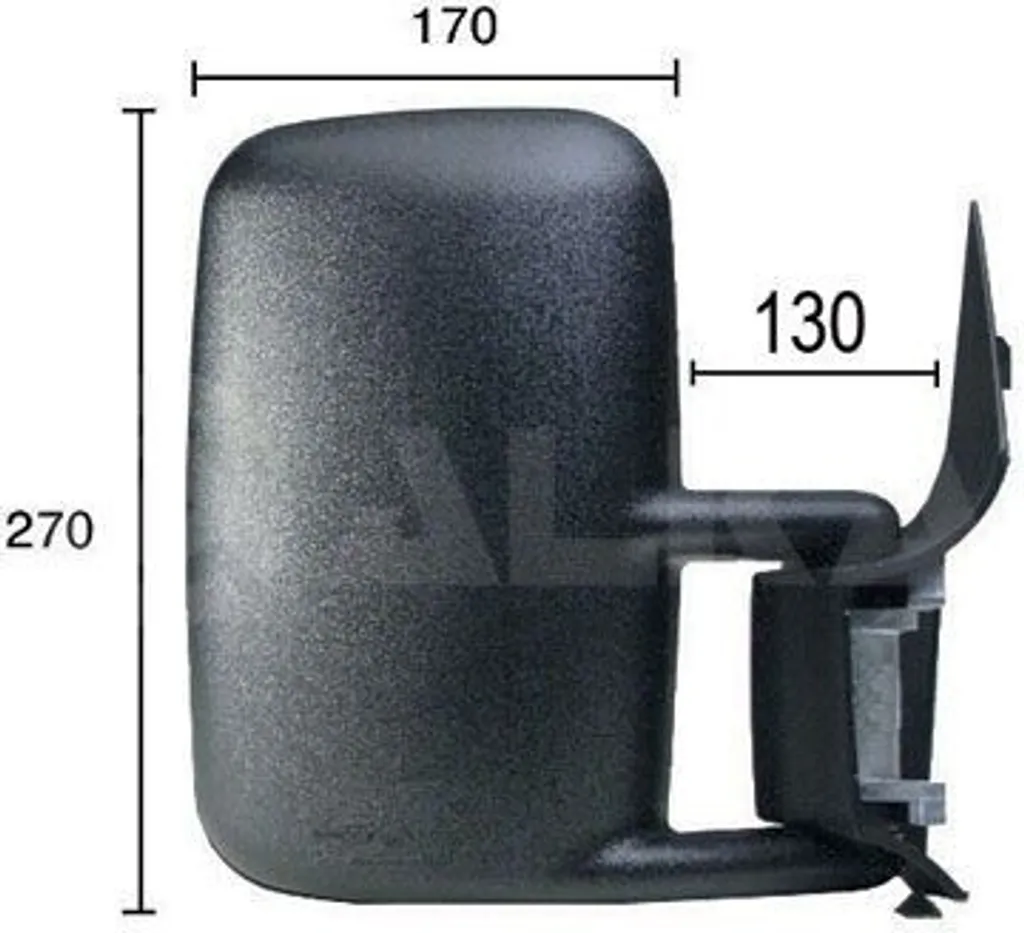 Rétroviseur droit ALKAR 9202966 pour Sprinter W904 remplace OE A0018110433