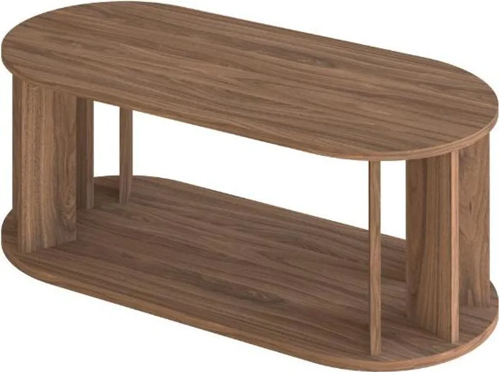 Table basse en noyer 110x50x51 idéale pour salon et apéritifs