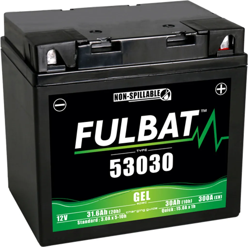 Batterie 53030 FULBAT GEL - Finis les problèmes de fuite et d'entretien