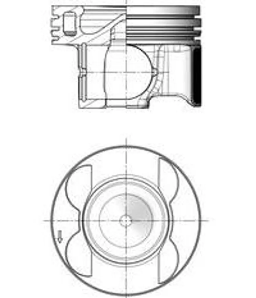 Piston de moteur diesel pour Mercedes Classe E, GLC et S80 Volvo