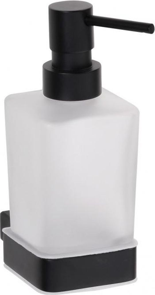 Flüssigseifenspender NERO aus schwarzem Messing und Glas / 250ml BEMETA