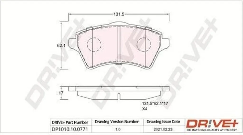 Jeu de plaquettes de frein avant pour Range Rover III et Freelander 1