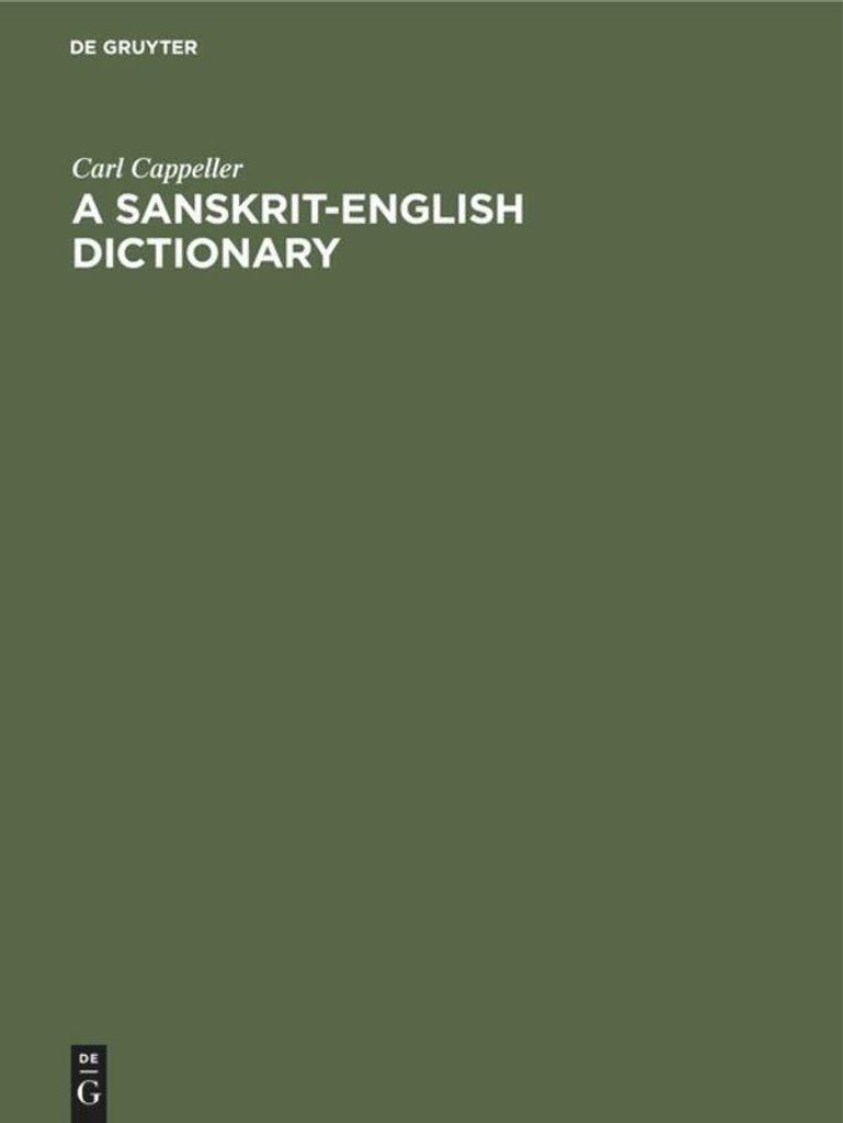A Sanskrit-English dictionary