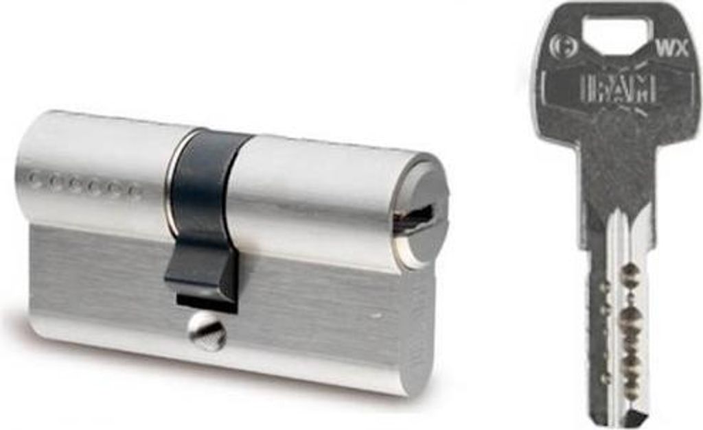 Euro-Profilzylinder WX vernickelt variiert 35 x 35 (Gebrauchsmusterschlüssel) IFAM