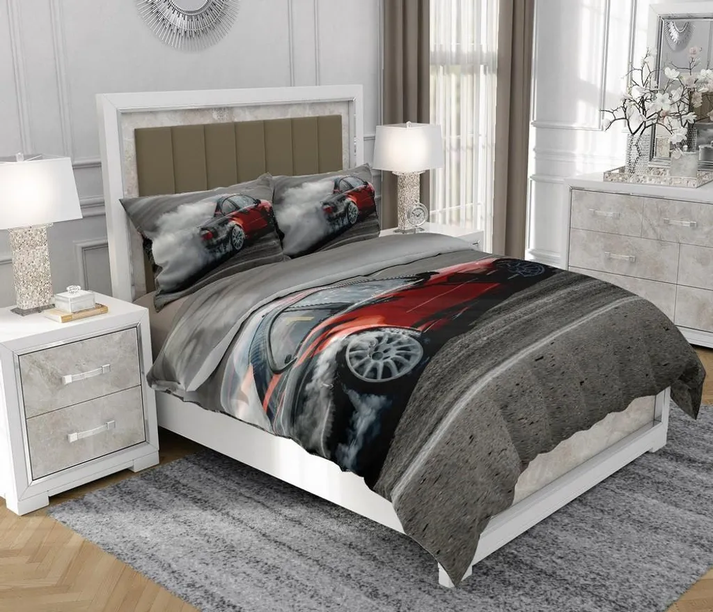 Biancheria Letto Cotone 140x200 SOVIO So.Z0010 | 3 Pezzi con Lampo