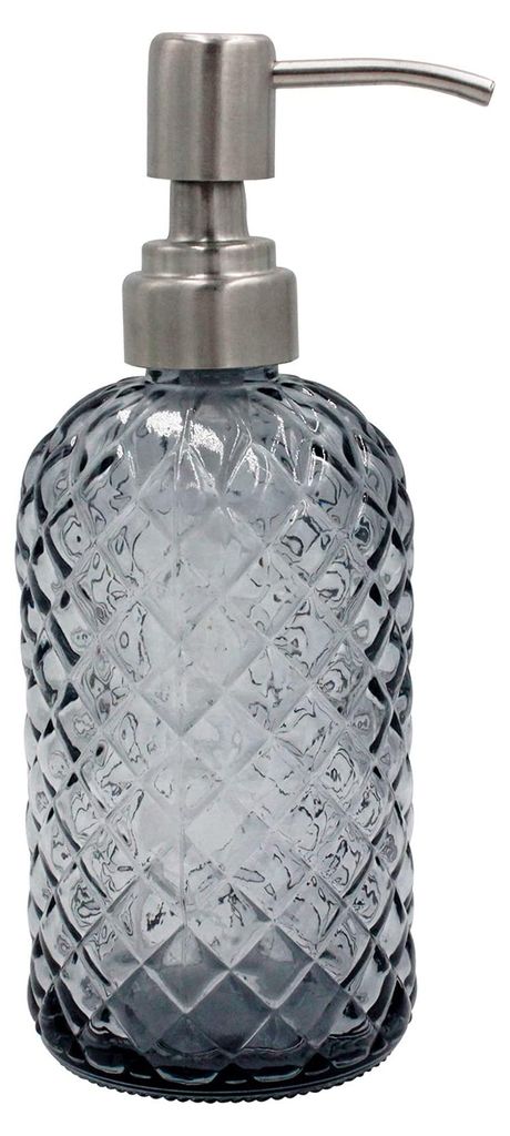 453,6 g Seifenspender mit Pumpe aus Edelstahl 304, für Küche und Bad, nachfüllbarer Flüssigseifenspender aus Glas für Handseife, normale Seife...