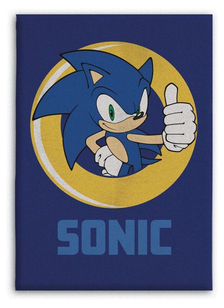 Sonic fleecedecke Kuscheldecke 140x100 cm Flauschige Decke Produktbild 
